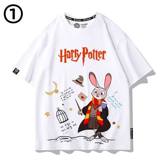 人気高い 男女兼用 カップル プリント 半袖 Tシャツ F-13519
