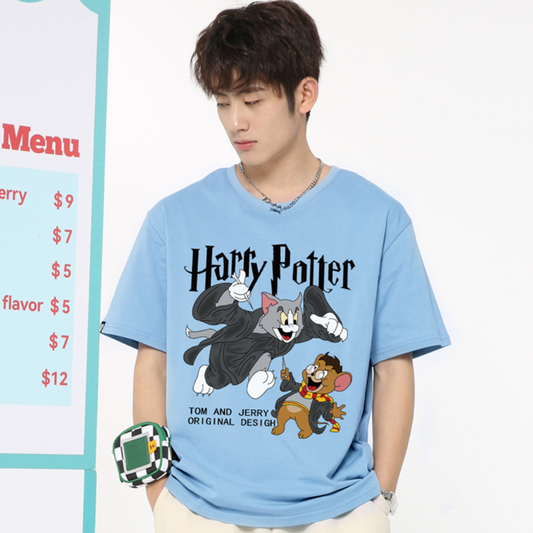 トレンドアイテム 男女兼用 プリント 半袖 Tシャツ F-13520