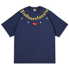 男女兼用 ハートプリント ストリート系 着痩せ Tシャツ F-13531