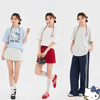 カジュアル 丸首 プリント 半袖 Tシャツ F-13545