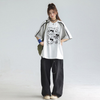 【半額！8月31日まで】存在感抜群 ゆったり 配色 Tシャツ F-13556