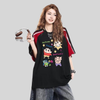 【半額！8月31日まで】人気上昇中 ゆったり 配色 Tシャツ F-13557