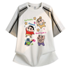 【半額！8月31日まで】人気上昇中 ゆったり 配色 Tシャツ F-13557
