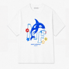男女兼用 プリント カジュアル 半袖 Tシャツ F-50119