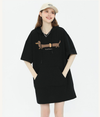 カジュアル フード付き ロング Tシャツ F-13581
