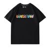 【半額！8月31日まで】男女兼用 カジュアル プリント 半袖 Tシャツ F-13588