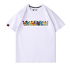 【半額！8月31日まで】男女兼用 カジュアル プリント 半袖 Tシャツ F-13588