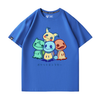 男女兼用 合わせやすい プリント 半袖 Tシャツ F-13589