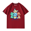男女兼用 合わせやすい プリント 半袖 Tシャツ F-13589