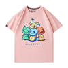男女兼用 合わせやすい プリント 半袖 Tシャツ F-13589