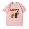 男女兼用 プリント カジュアル 半袖 Tシャツ F-13594