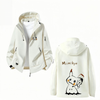防風仕様 キャラクター バックプリント マウンテンパーカー U-13608