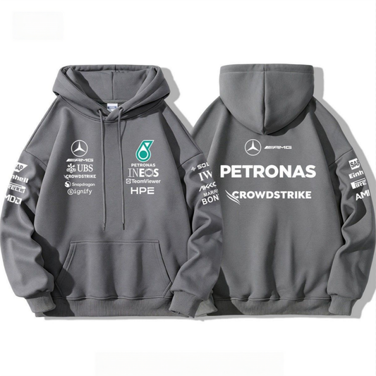 リラックス バックプリント プルオーバー スウェット パーカー F-13735