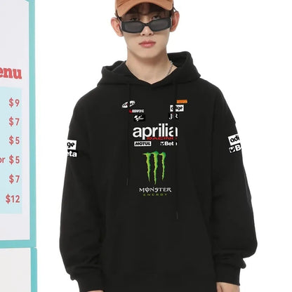 着回し力抜群 話題沸騰中 カジュアル プリント 5色選択 男女兼用 裏起毛　パーカーE-12340