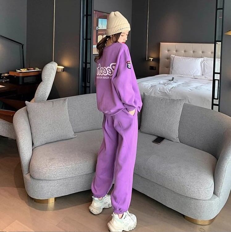 【裏起毛あり】人気爆発 長袖スウェットXパンツ 厚手 セットアップ全2色E-4712