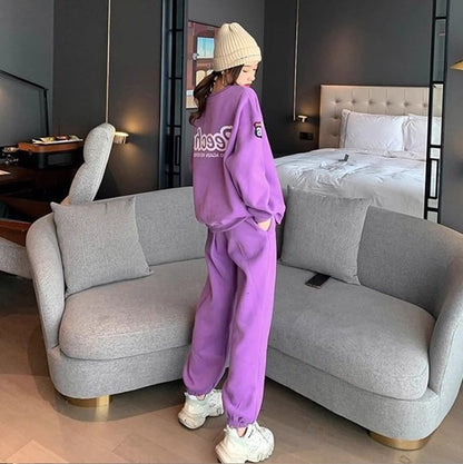 【裏起毛あり】人気爆発 長袖スウェットXパンツ 厚手 セットアップ全2色E-4712