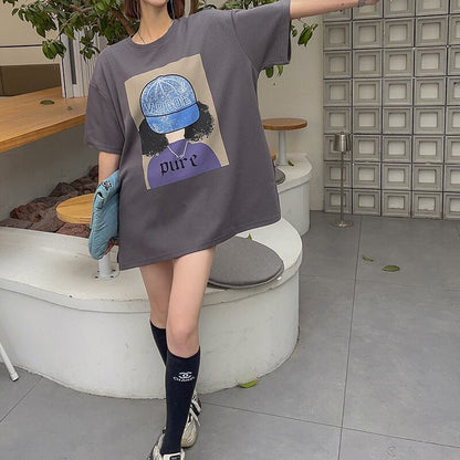 話題沸騰中 都市ファッショ 流行新作 オシャレ デザイン プリント全6色 半袖TシャツE-9108