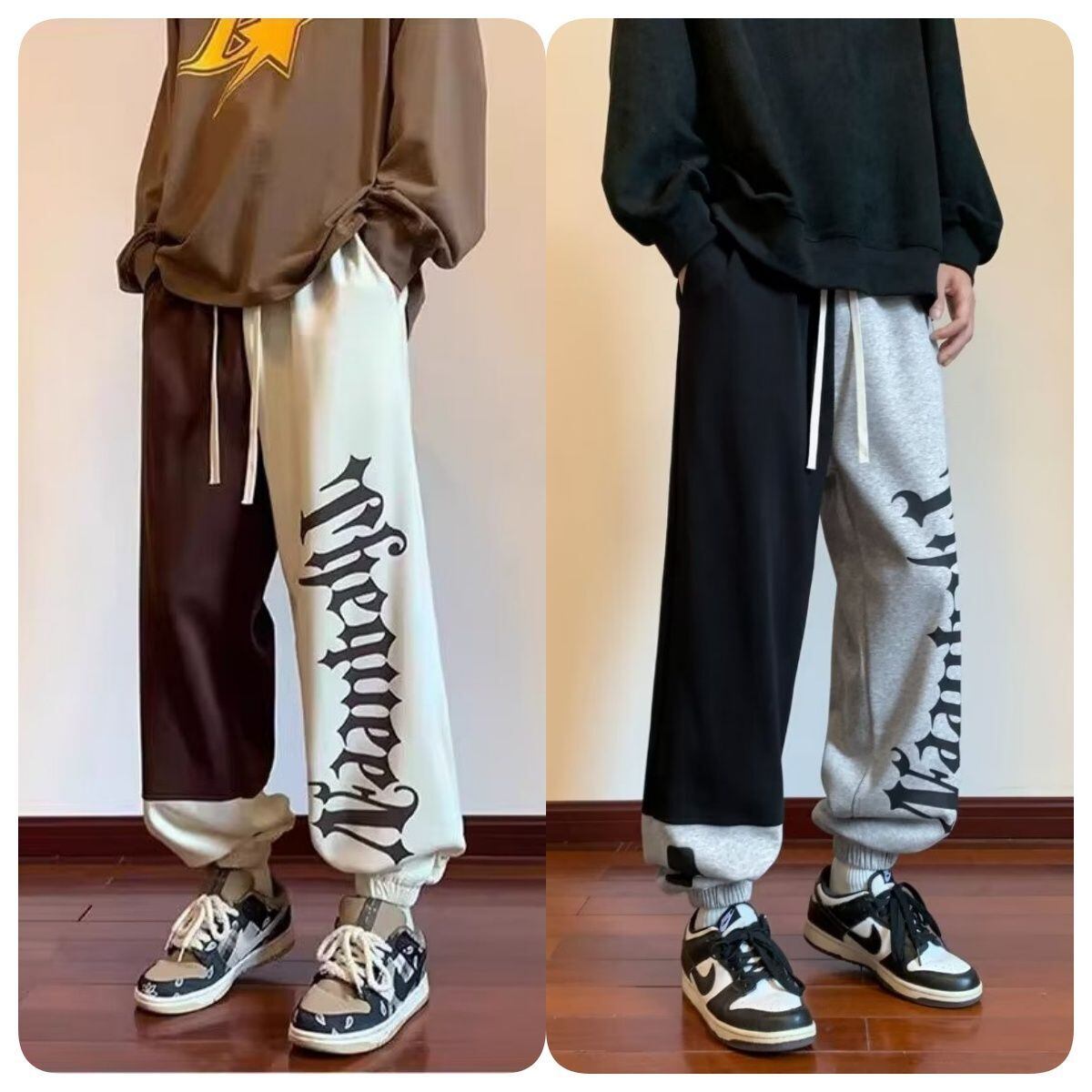 絶対欲しい 3色選択 ファッション感満々 ルーズストレートカジュアルパンツ E-10027