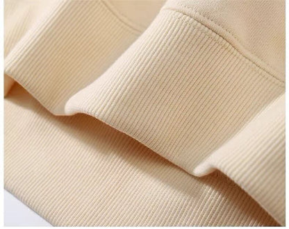 主役級グラフィックプリントユニセックスオーバーサイズスウェット三色ありE-4198