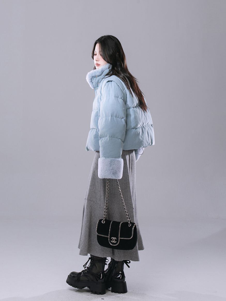 絶対流行 大人可愛い おしゃれ度高め スウィート ミドル丈のコットンコート E-9916