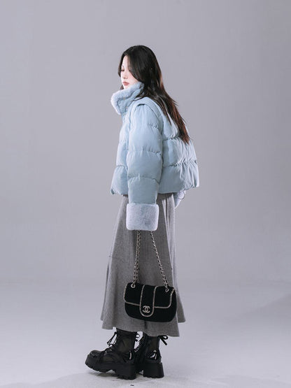 絶対流行 大人可愛い おしゃれ度高め スウィート ミドル丈のコットンコート E-9916