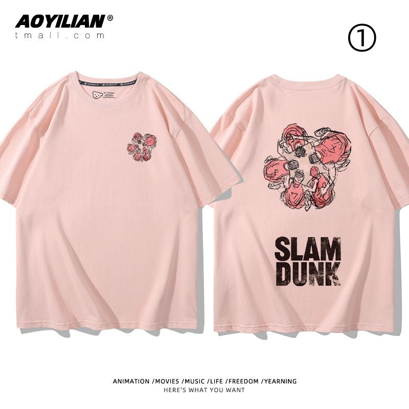 ファッション　着回し力抜群　おすすめ プリントロゴ 半袖 Tシャツ-A2534