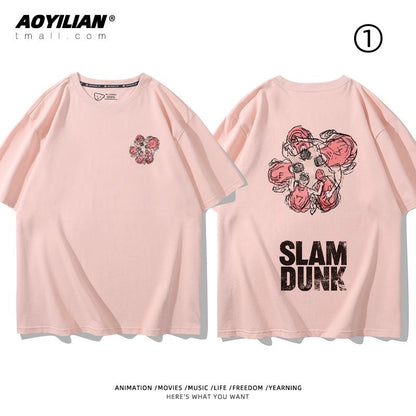 ファッション　着回し力抜群　おすすめ プリントロゴ 半袖 Tシャツ-A2534