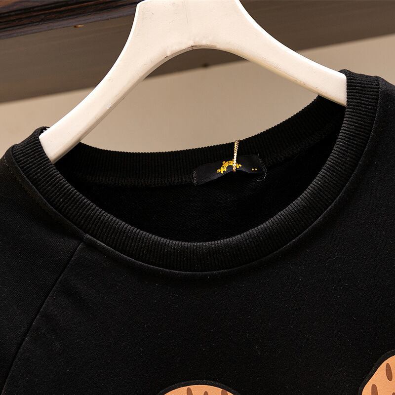 優しい雰囲気 2色 プラスベルベット 長袖 ニット セーター E-10397