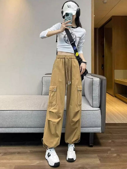 【裏起毛】好感度UP プラスベルベット 柔らかな肌触りで着心地も楽ちん！ 3色選択 ルーズストレートカジュアルパンツ E-9821