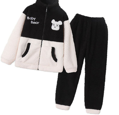 大好評 着心地良い スタイルアップ 3種選択 サンゴフリース カップル パジャマ E-9774