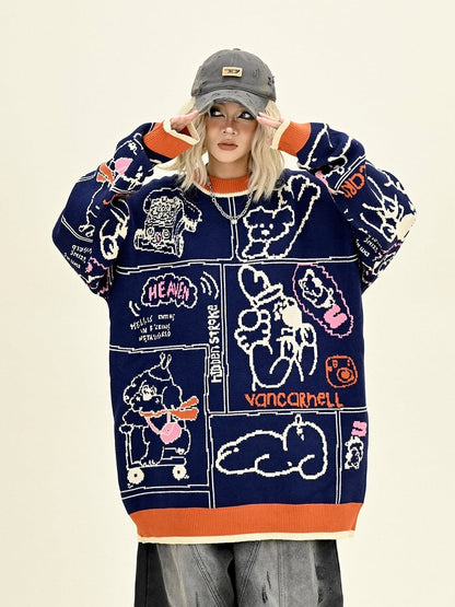 早い者勝ち ラウンドネック 個性派 スウェットE-10119