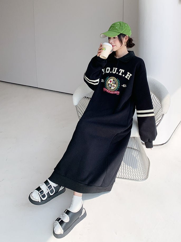 おすすめ 2色 プラスベルベット 長袖 ニット セーター E-10245