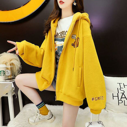 超人気 キュート 快適トップス カジュアル 刺繍 2色選択 フリース コート ボアジャケットE-9807