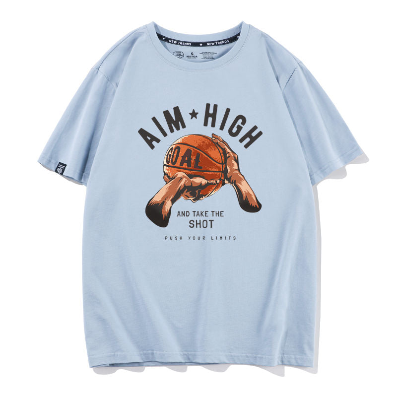 絶対欲しい 大活躍  おすすめ プリントロゴ 半袖 Tシャツ-A2645