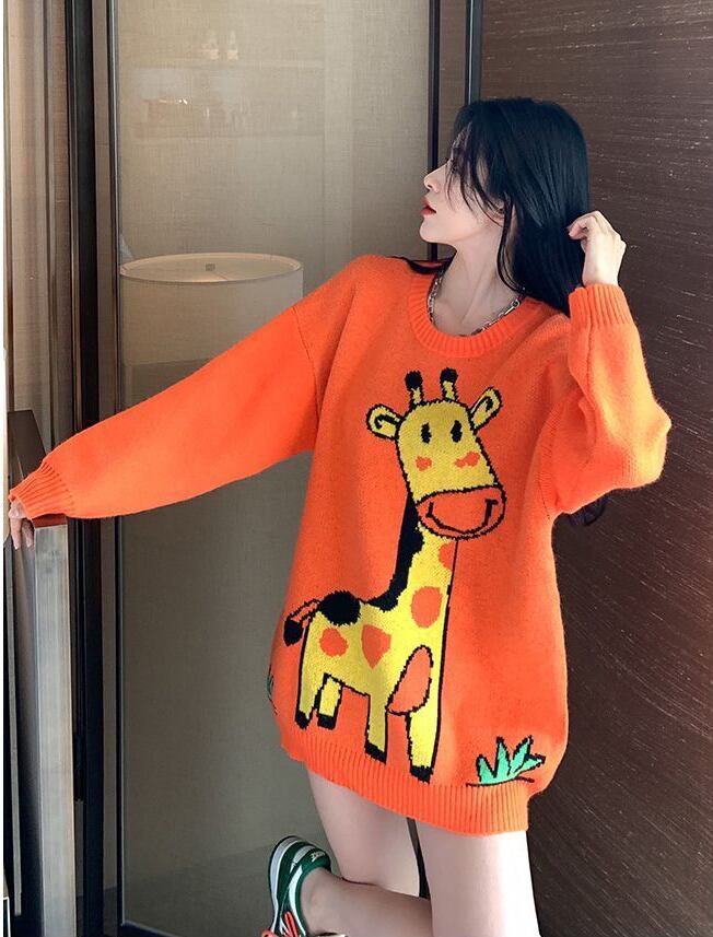 売り切れ必至 デザインも可愛く、細見えする 柔らかくて優しい印象 ニットトップスE-9927