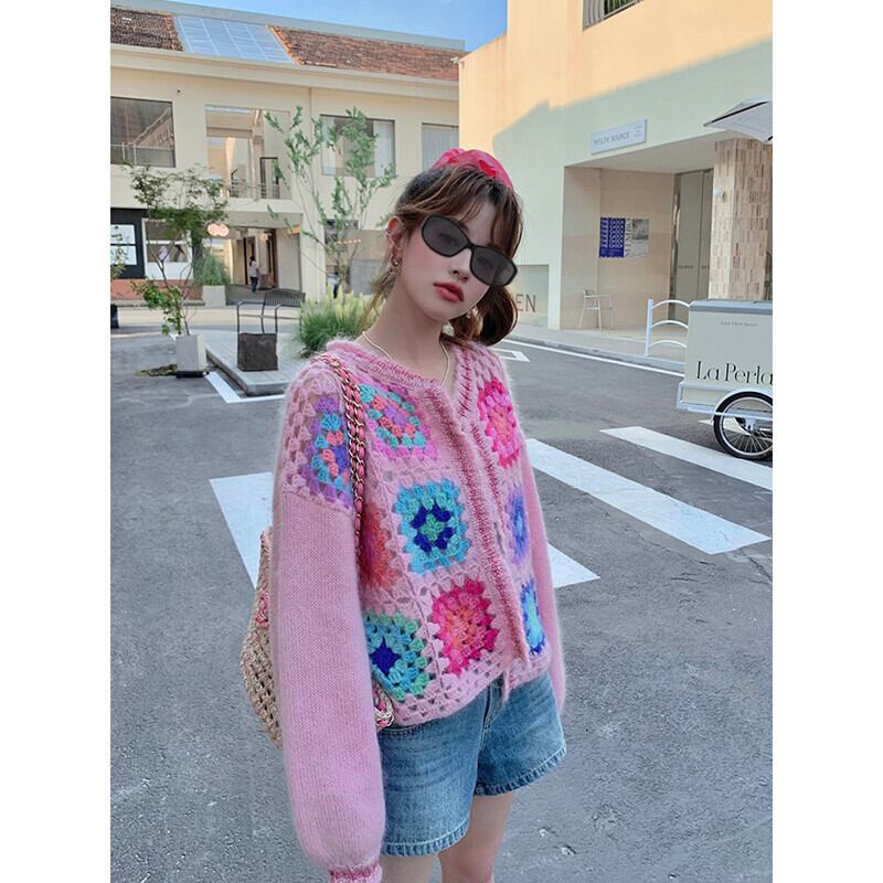 おすすめ 個性的なデザイン トレンドアイテム  ニットセーター E-12195