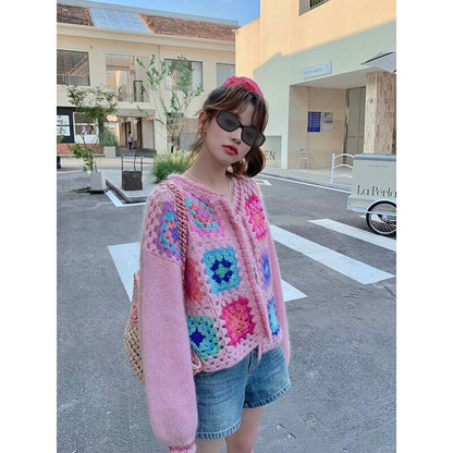 おすすめ 個性的なデザイン トレンドアイテム  ニットセーター E-12195