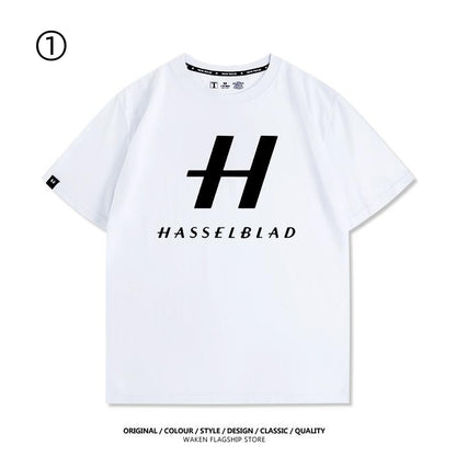 大人可愛い おすすめ プリントロゴ　半袖 Tシャツ-A2372