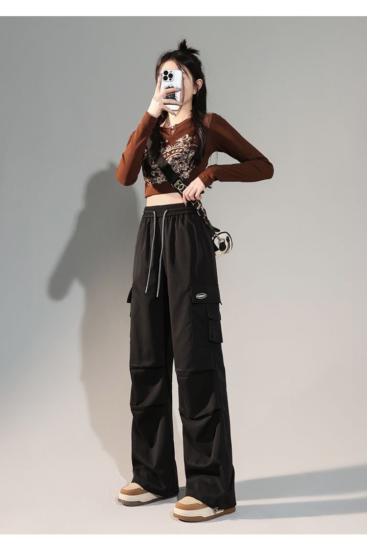 人気上昇中 プラスベルベット ファッション感満々 3色選択 ルーズストレートカジュアルパンツ E-9814