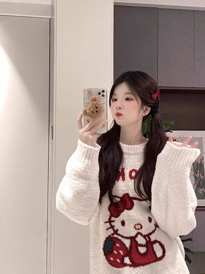 【人気急上昇中！】柔らかな肌触りで着心地も楽ちん！モコモコ パジャマ ルームウェア 上下セットE-10159