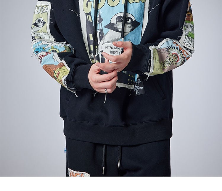 早い者勝ち キュート 個性派 長袖 スウェット パーカー トップスE-10068