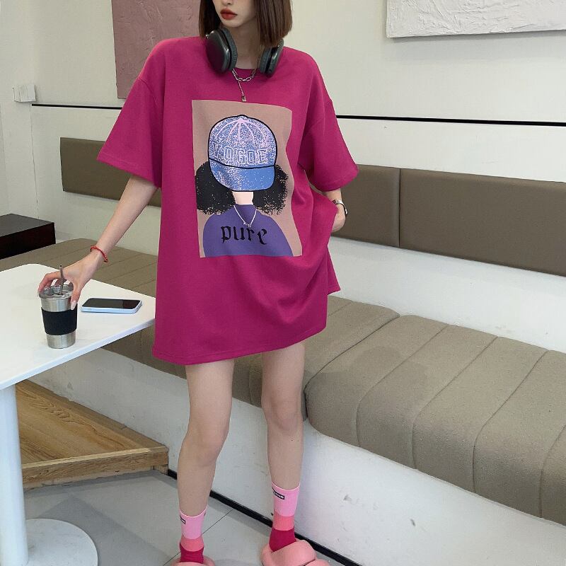 話題沸騰中 都市ファッショ 流行新作 オシャレ デザイン プリント全6色 半袖TシャツE-9108