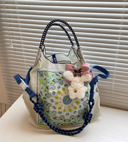 大好評  刺繍プリント  環境保護バッグ ショッピングバッグ<ins-5734>