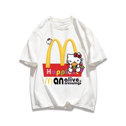 好感度UP  売れ筋   おすすめ プリントロゴ 半袖 Tシャツ-A2512