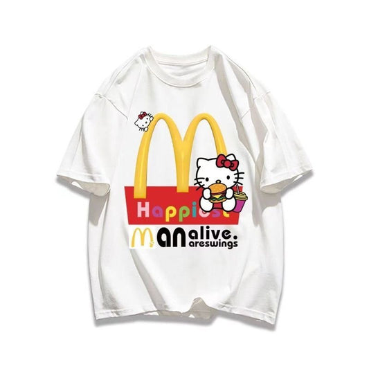 好感度UP  売れ筋   おすすめ プリントロゴ 半袖 Tシャツ-A2512