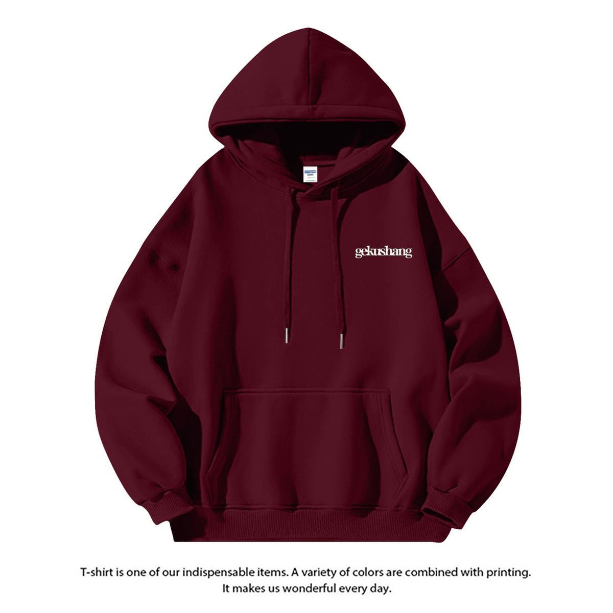 売れ筋 人気爆発中 ビッグロゴ 男女兼用 6色展開 フード付きパーカ ーE-12643