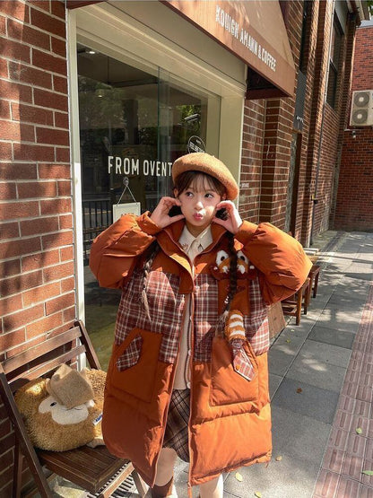 好感度UPファッション フード付きジッパーコート スタイルアップ E-10040