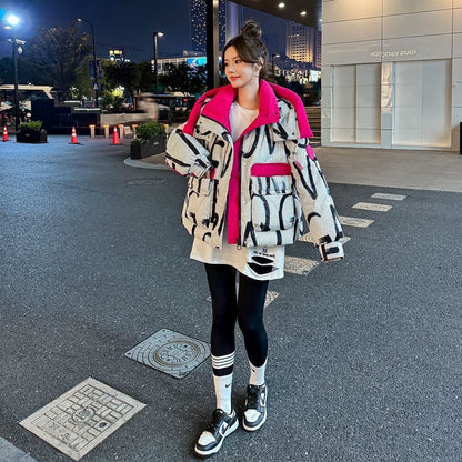 高級感溢れる スタイルアップ 美感いっぱい 2色選択 ダウンジャケットE-10592