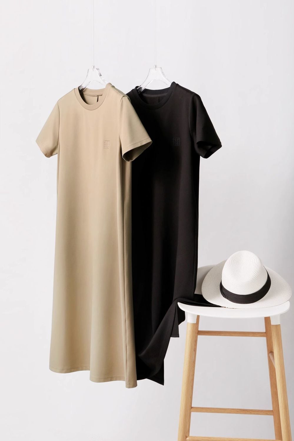 超人気 定番シンプル カジュアルエレガント ワンピース<ins-6603>