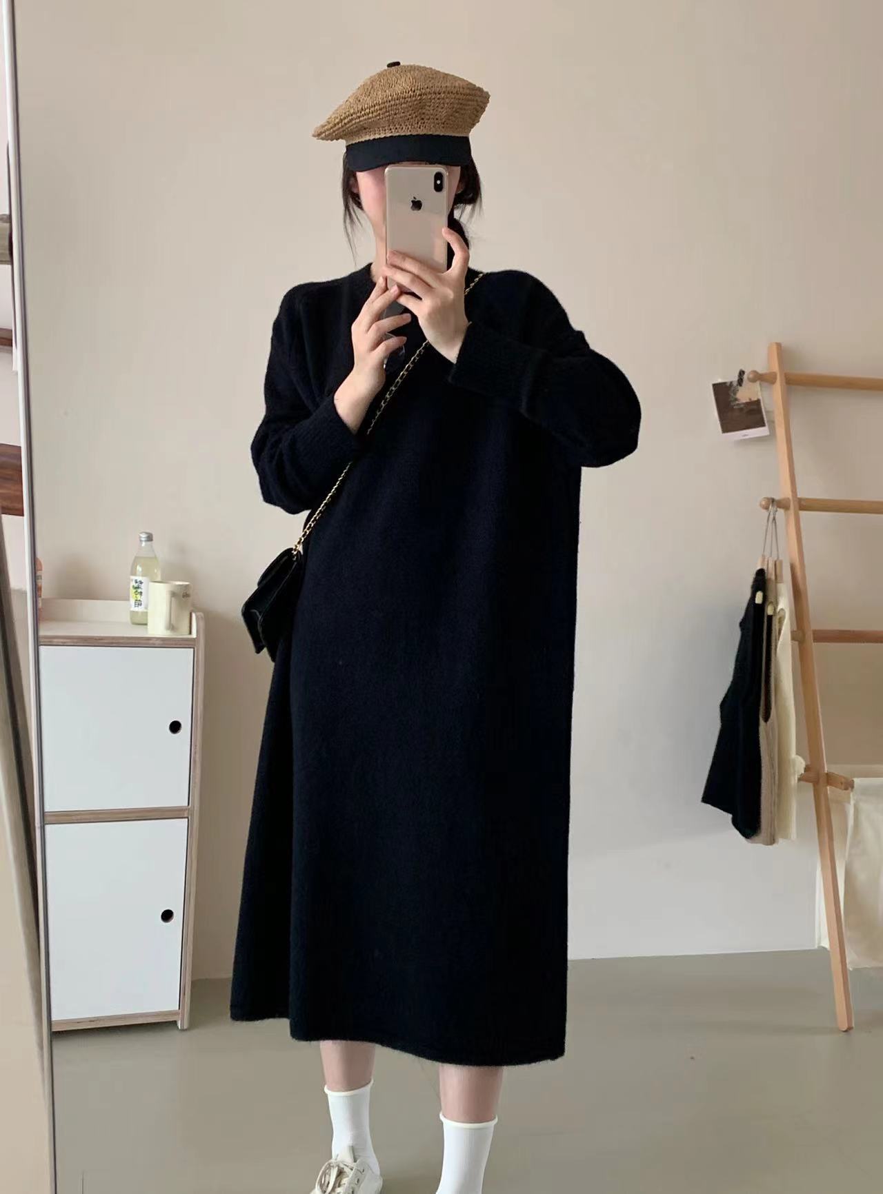 激安セール プラスベルベット ファッション 5色 長袖 ニット セーター E-10382